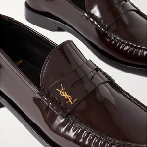 Yves Saint Laurent  ysl burgundy Loafers size 39